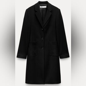 Zara minimal tailoring coat ZW collection